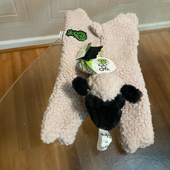 goDog Chew Guard  Technology Pink Sheep 14” Plush Dog Toy with Squeaker - Picture 2 of 8